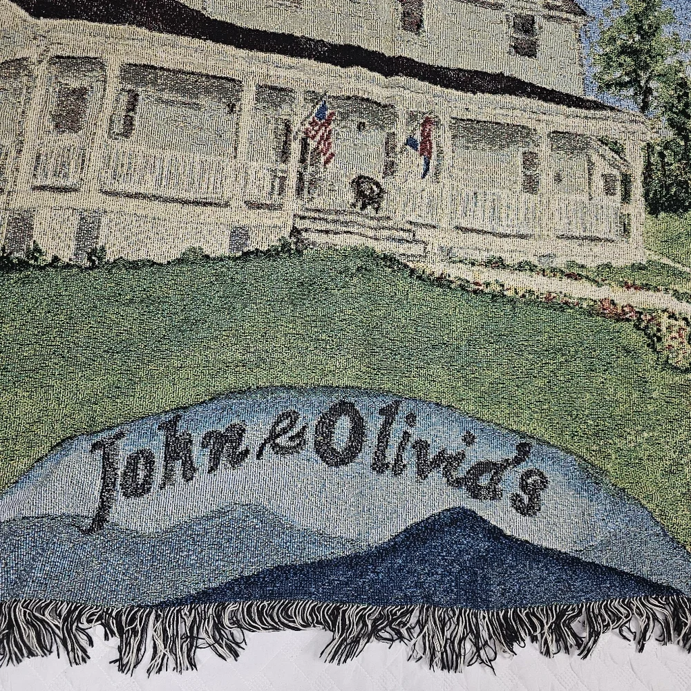 John & Olivias County Cotton Tapestry Throw Blanket 58 x 48